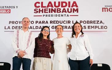 Presenta Sheinbaum proyecto para reducir la pobreza y desigualdad